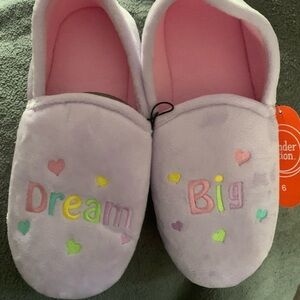 Wonder Nation Purple Slippers with Embroidery